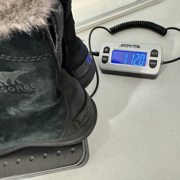 Sorel Explorer Joan Faux Fur Suede Lined Winter Boots Sz 7 Black NL3039 - Picture 10 of 10